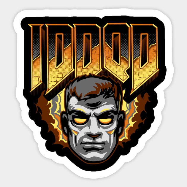 IDDQD Sticker by Mr Eggs Favorites